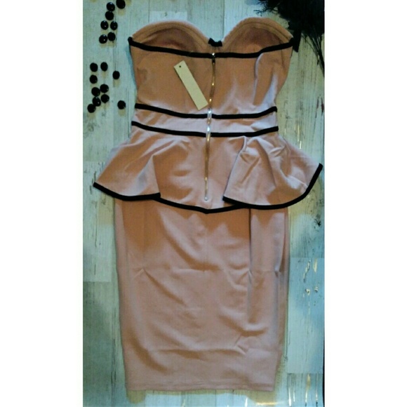 Peplum Bustier Dress NWT - Picture 3 of 3